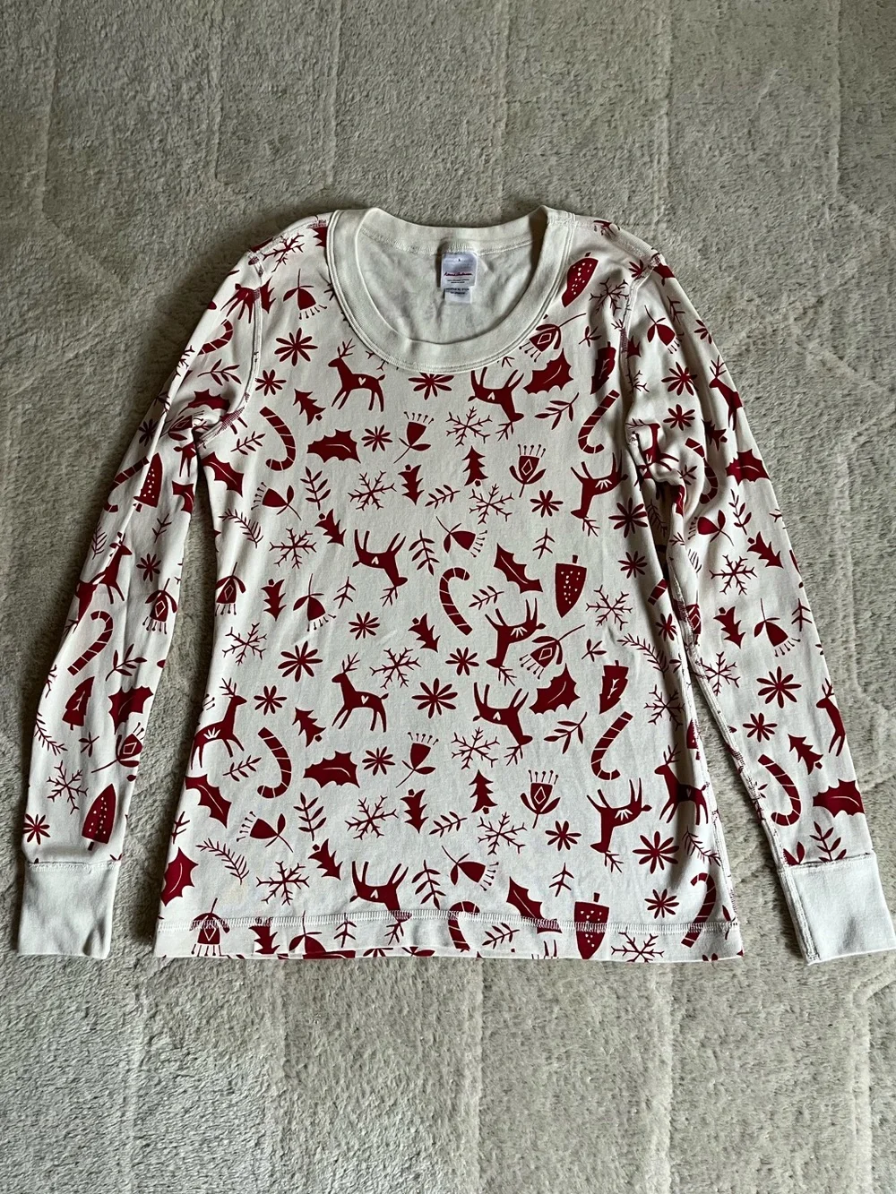 Hanna Andersson Organic Scandi Cane PJ Top